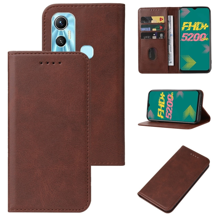 For Infinix Hot 11 X662 Magnetic Closure Leather Phone Case