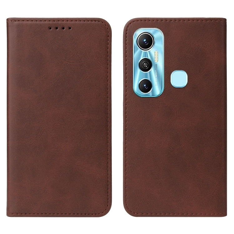 For Infinix Hot 11 X662 Magnetic Closure Leather Phone Case