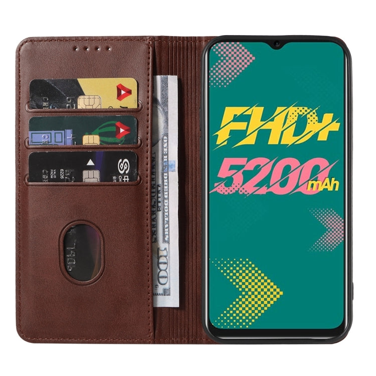 For Infinix Hot 11 X662 Magnetic Closure Leather Phone Case