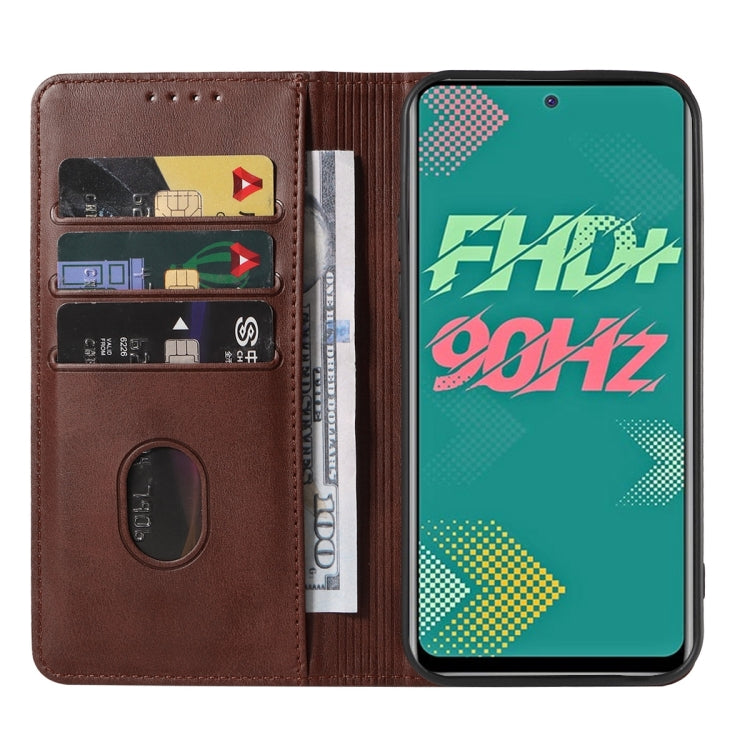For Infinix Hot 11s Magnetic Closure Leather Phone Case