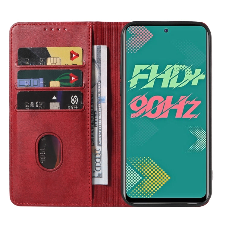 For Infinix Hot 11s Magnetic Closure Leather Phone Case