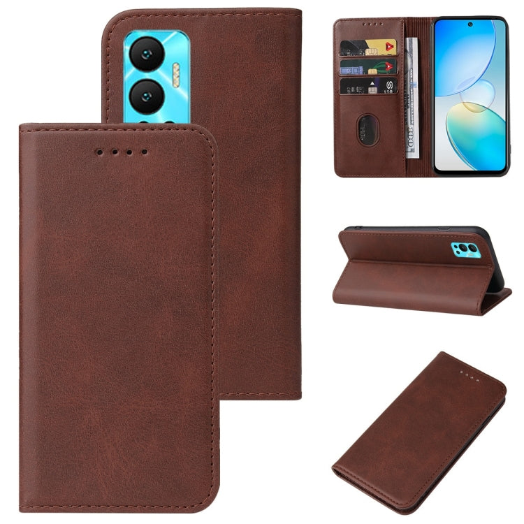 For Infinix Hot 12 India Magnetic Closure Leather Phone Case