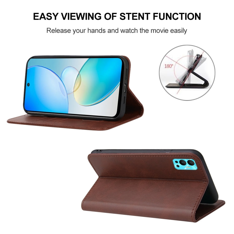 For Infinix Hot 12 India Magnetic Closure Leather Phone Case