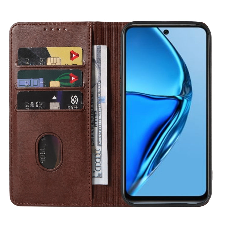 For Infinix Hot 20S Magnetic Closure Leather Phone Case