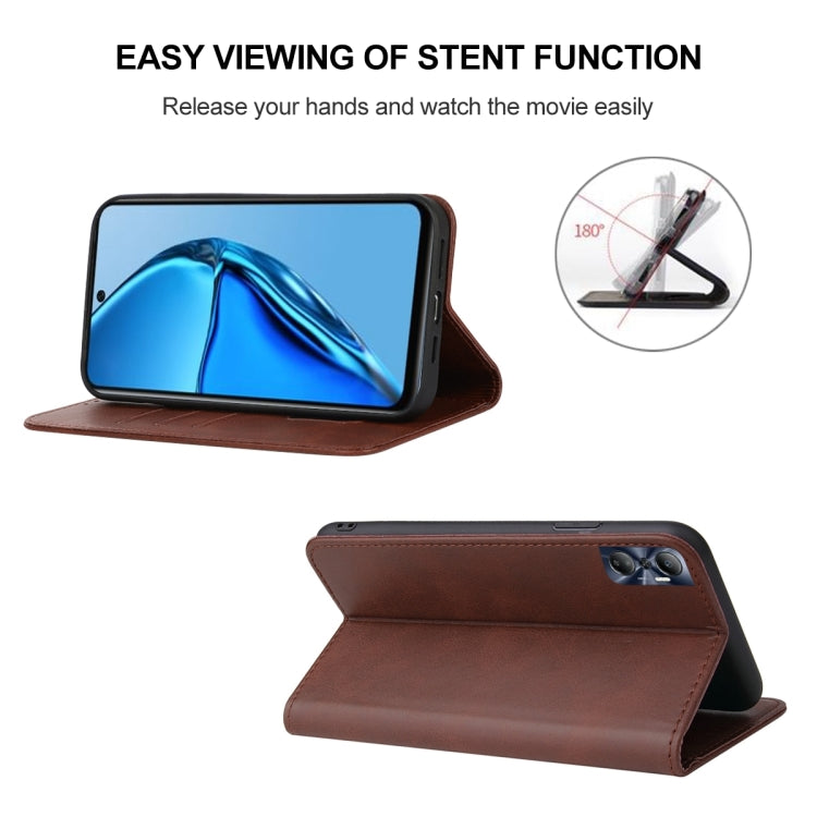 For Infinix Hot 20S Magnetic Closure Leather Phone Case