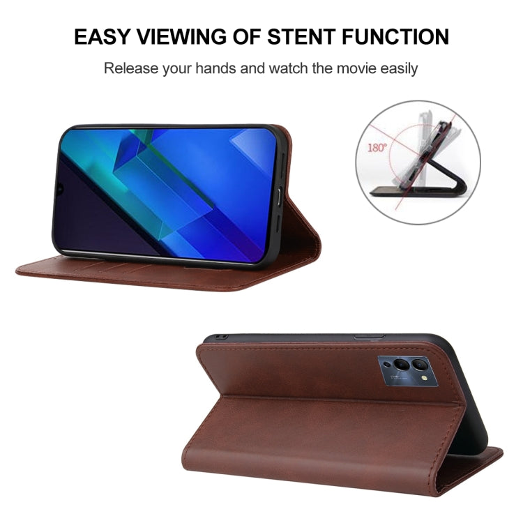 For Infinix Note 12 G96 Magnetic Closure Leather Phone Case