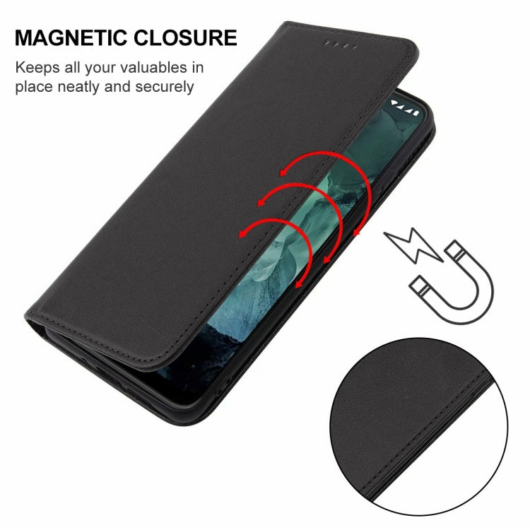 For Nokia G21/G11 Magnetic Closure Leather Phone Case