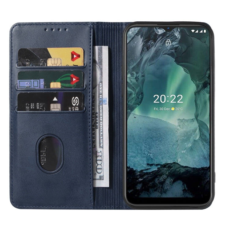 For Nokia G21/G11 Magnetic Closure Leather Phone Case