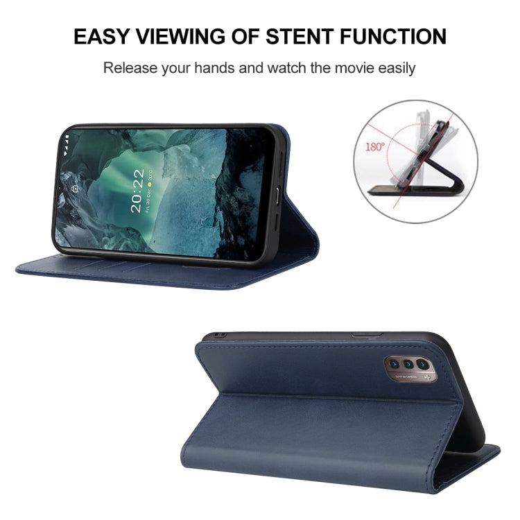For Nokia G21/G11 Magnetic Closure Leather Phone Case