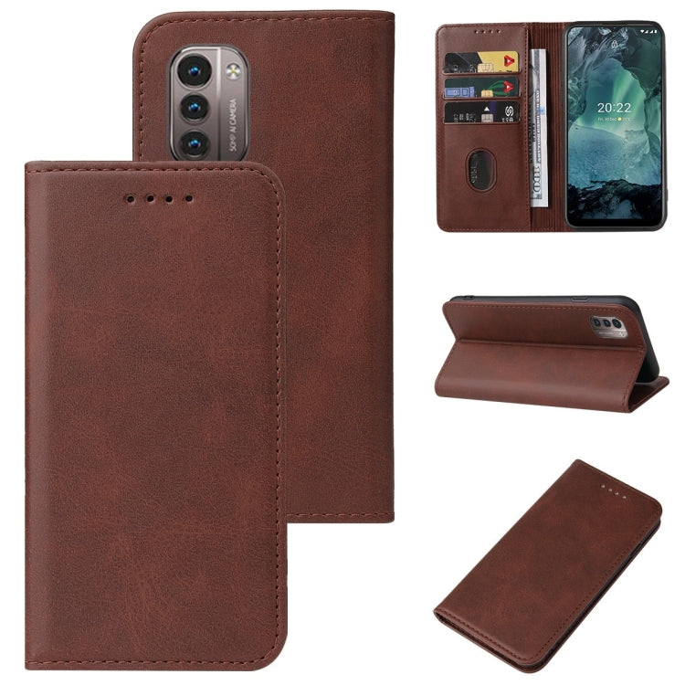 For Nokia G21/G11 Magnetic Closure Leather Phone Case