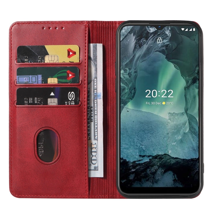 For Nokia G21/G11 Magnetic Closure Leather Phone Case