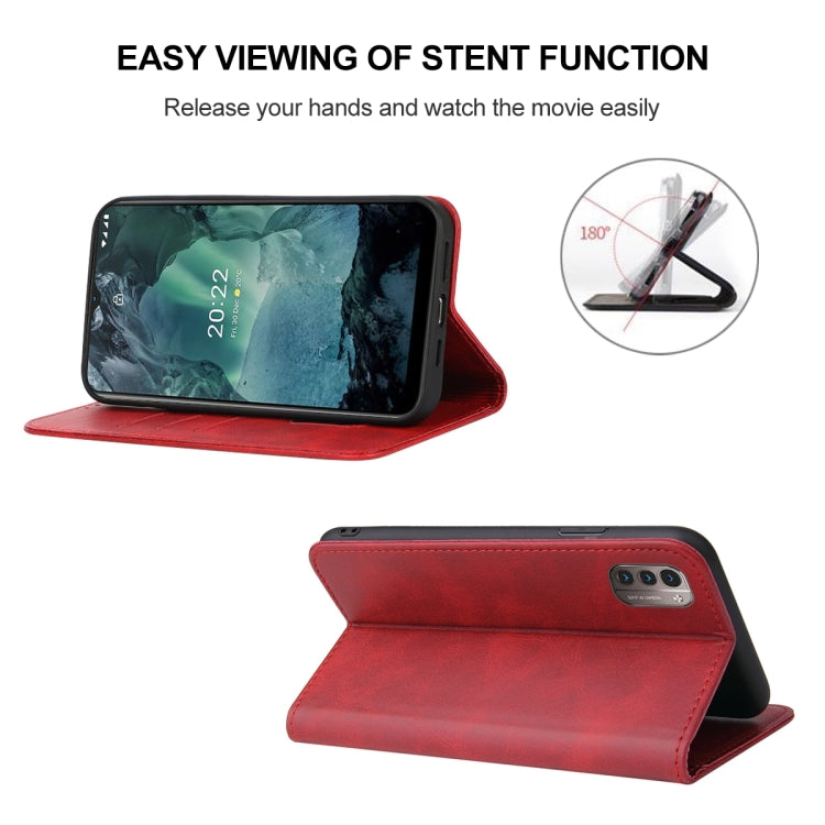 For Nokia G21/G11 Magnetic Closure Leather Phone Case