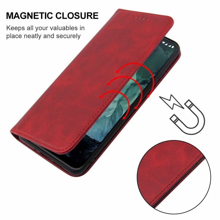 For Nokia G21/G11 Magnetic Closure Leather Phone Case