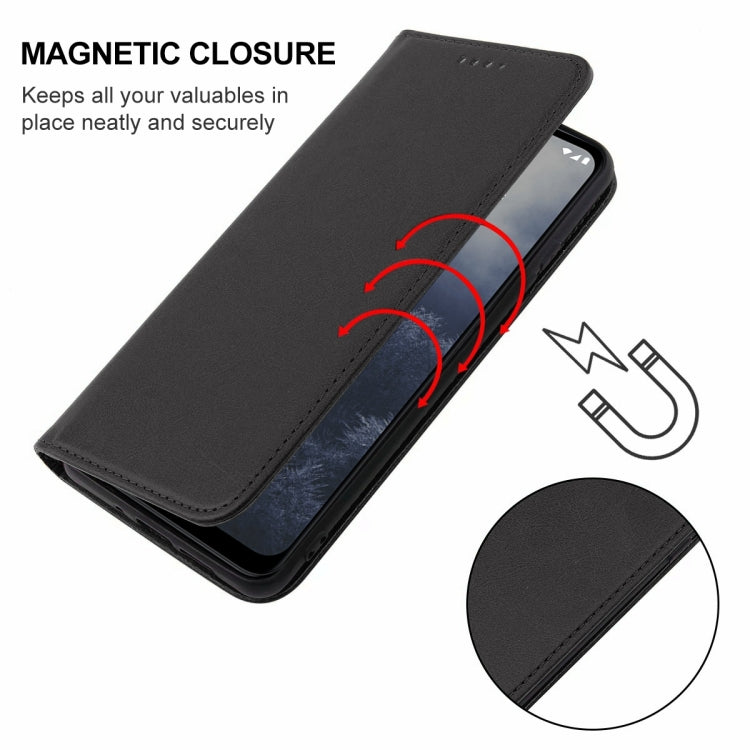 For Nokia G60 5G Magnetic Closure Leather Phone Case
