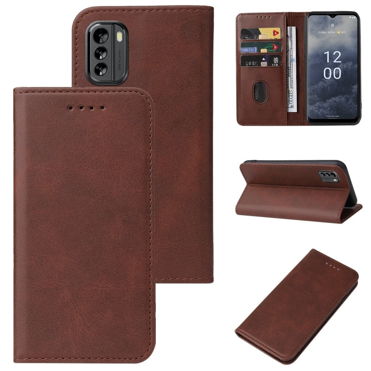 For Nokia G60 5G Magnetic Closure Leather Phone Case