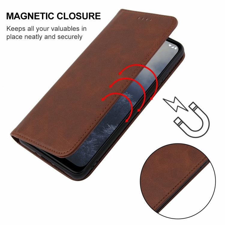 For Nokia G60 5G Magnetic Closure Leather Phone Case