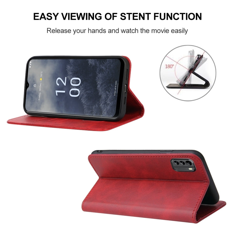 For Nokia G60 5G Magnetic Closure Leather Phone Case