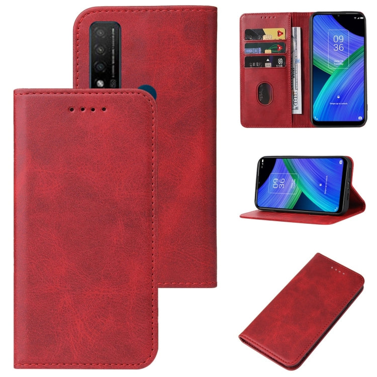 For TCL 20 R 5G Magnetic Closure Leather Phone Case