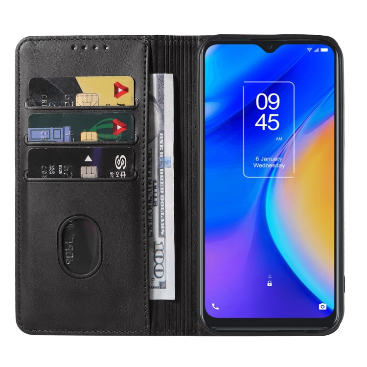 For TCL 20 SE Magnetic Closure Leather Phone Case