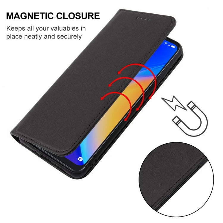 For TCL 20 SE Magnetic Closure Leather Phone Case