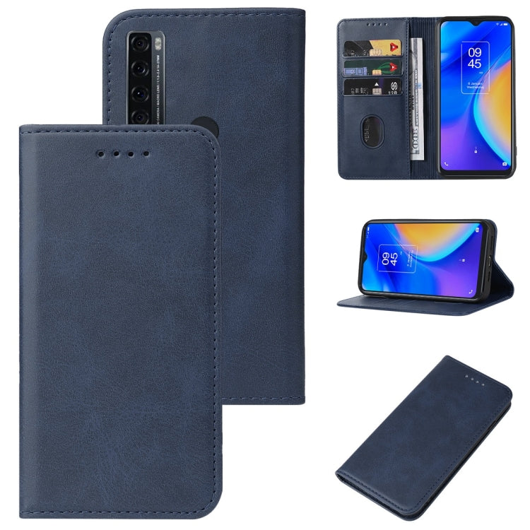 For TCL 20 SE Magnetic Closure Leather Phone Case