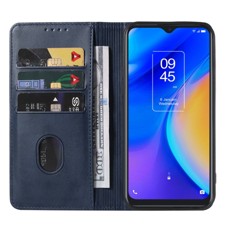 For TCL 20 SE Magnetic Closure Leather Phone Case