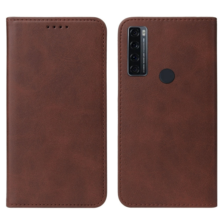 For TCL 20 SE Magnetic Closure Leather Phone Case