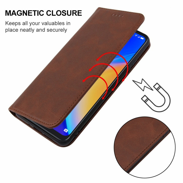 For TCL 20 SE Magnetic Closure Leather Phone Case