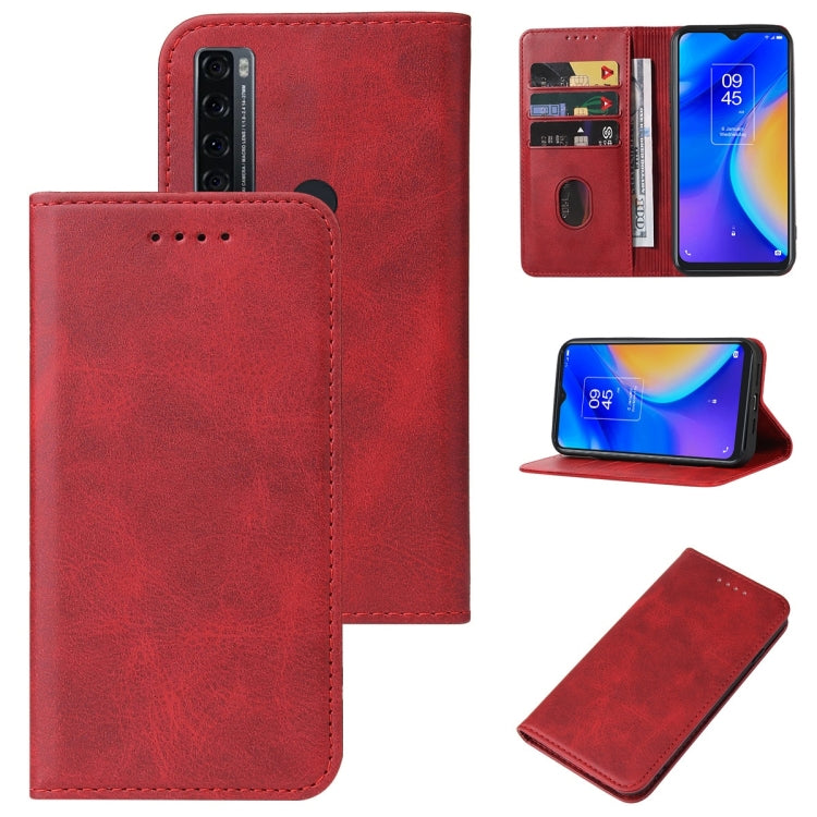 For TCL 20 SE Magnetic Closure Leather Phone Case