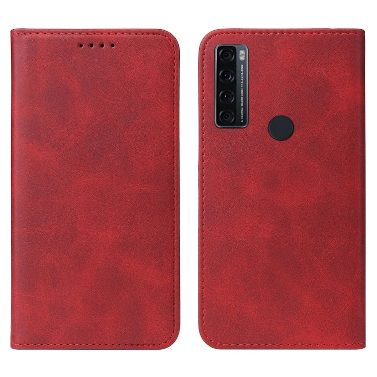 For TCL 20 SE Magnetic Closure Leather Phone Case