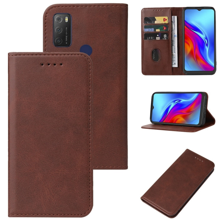 For TCL 20E Magnetic Closure Leather Phone Case