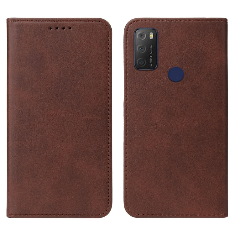 For TCL 20E Magnetic Closure Leather Phone Case