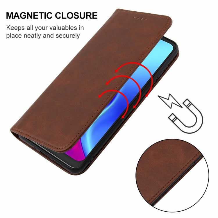 For TCL 20E Magnetic Closure Leather Phone Case