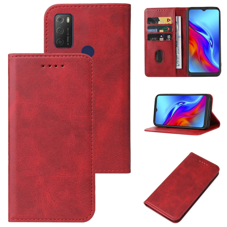 For TCL 20E Magnetic Closure Leather Phone Case