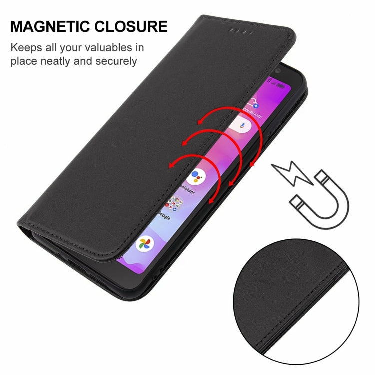For TCL A3 A509DL/A30 Magnetic Closure Leather Phone Case