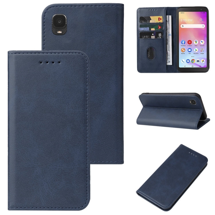 For TCL A3 A509DL/A30 Magnetic Closure Leather Phone Case