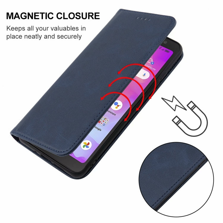 For TCL A3 A509DL/A30 Magnetic Closure Leather Phone Case