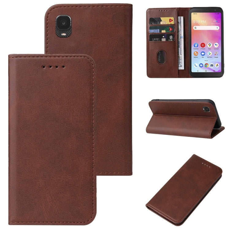 For TCL A3 A509DL/A30 Magnetic Closure Leather Phone Case