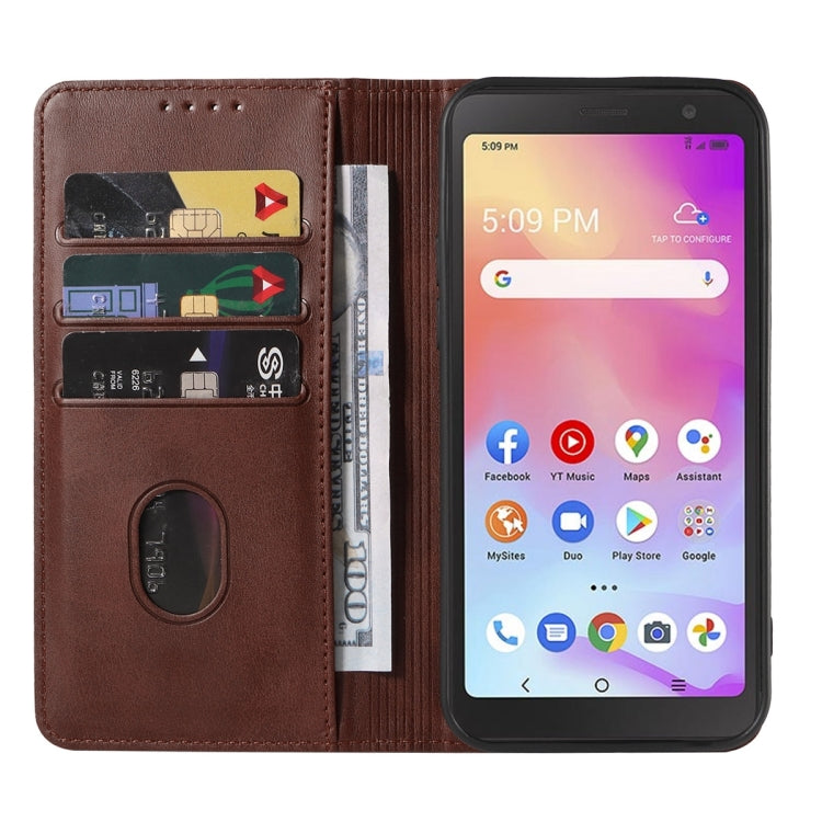 For TCL A3 A509DL/A30 Magnetic Closure Leather Phone Case