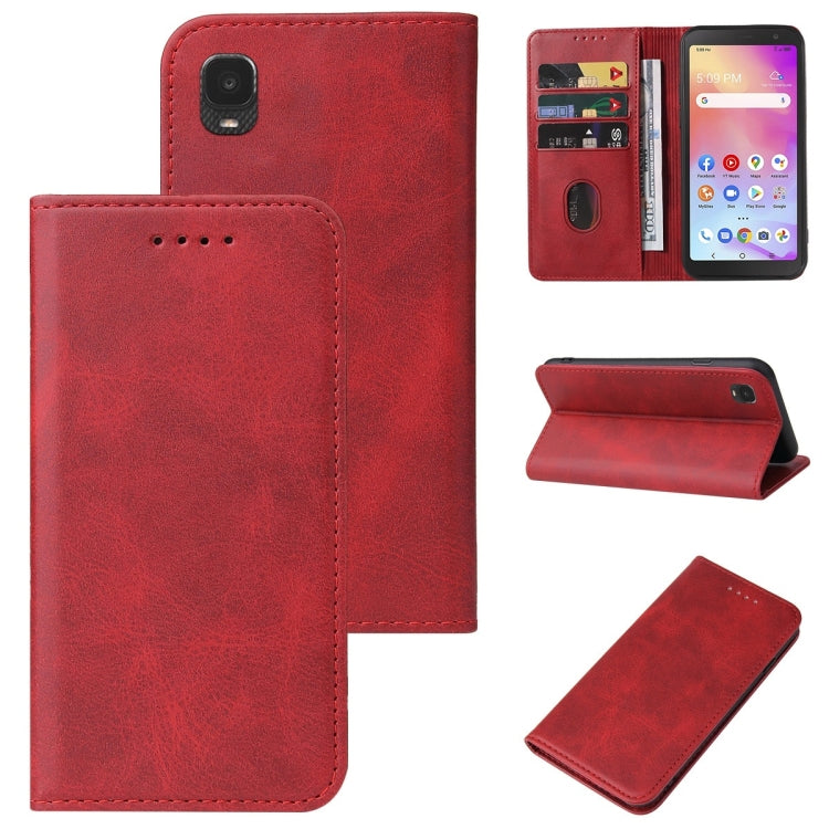 For TCL A3 A509DL/A30 Magnetic Closure Leather Phone Case