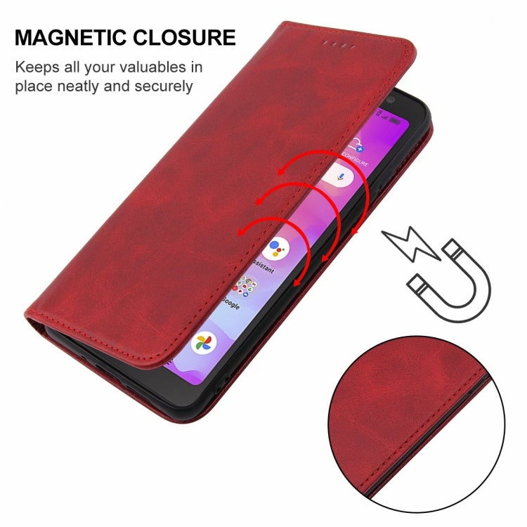 For TCL A3 A509DL/A30 Magnetic Closure Leather Phone Case