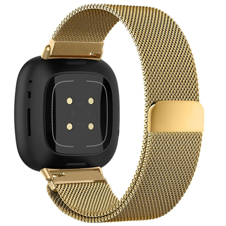 For Fitbit Versa 4 / Versa 3 20mm Milanese Magnetic Metal Split Buckle Watch Band