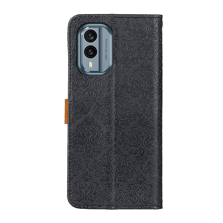 For Nokia X30 5G European Floral Embossed Leather Phone Case