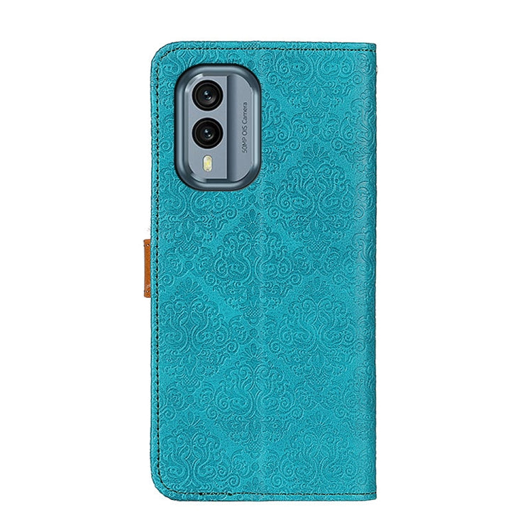 For Nokia X30 5G European Floral Embossed Leather Phone Case