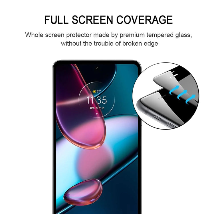 For Motorola Edge 30 Pro 5G/Edge+ 5G UW/Edge 2022 Full Glue Full Cover Screen Protector Tempered Glass Film