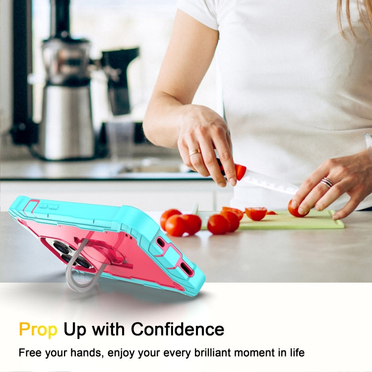 For iPhone 14 Pro Two-color Ring Holder Phone Case