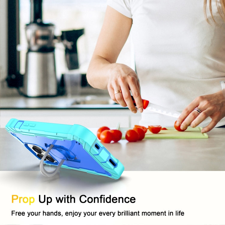 For iPhone 14 Pro Two-color Ring Holder Phone Case