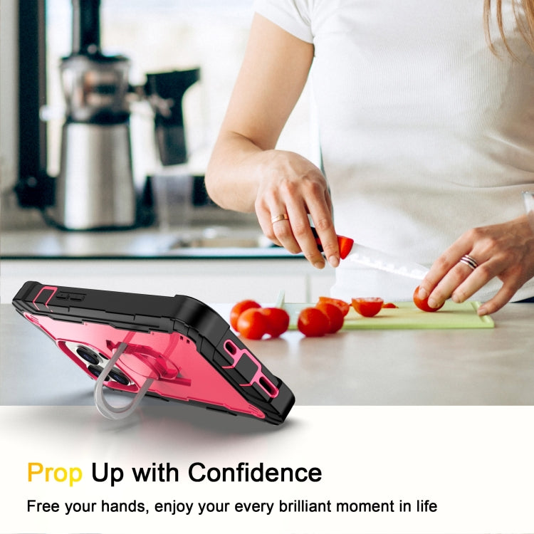 For iPhone 14 Pro Two-color Ring Holder Phone Case