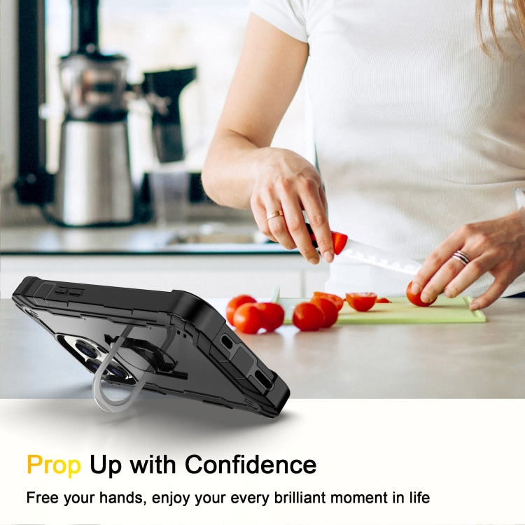 For iPhone 14 Pro Two-color Ring Holder Phone Case