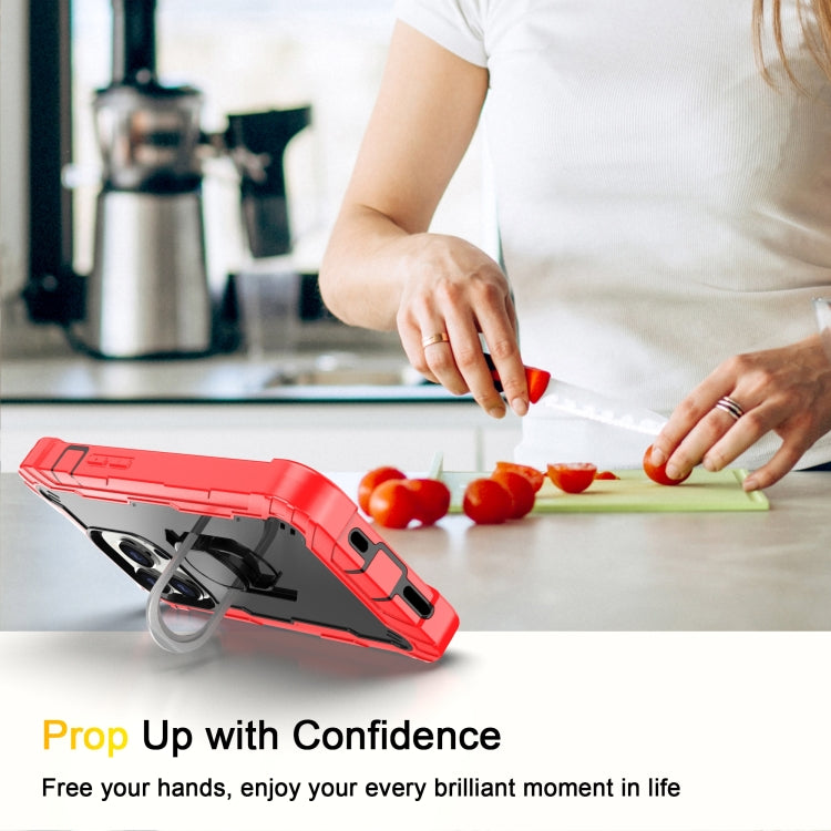 For iPhone 14 Pro Two-color Ring Holder Phone Case